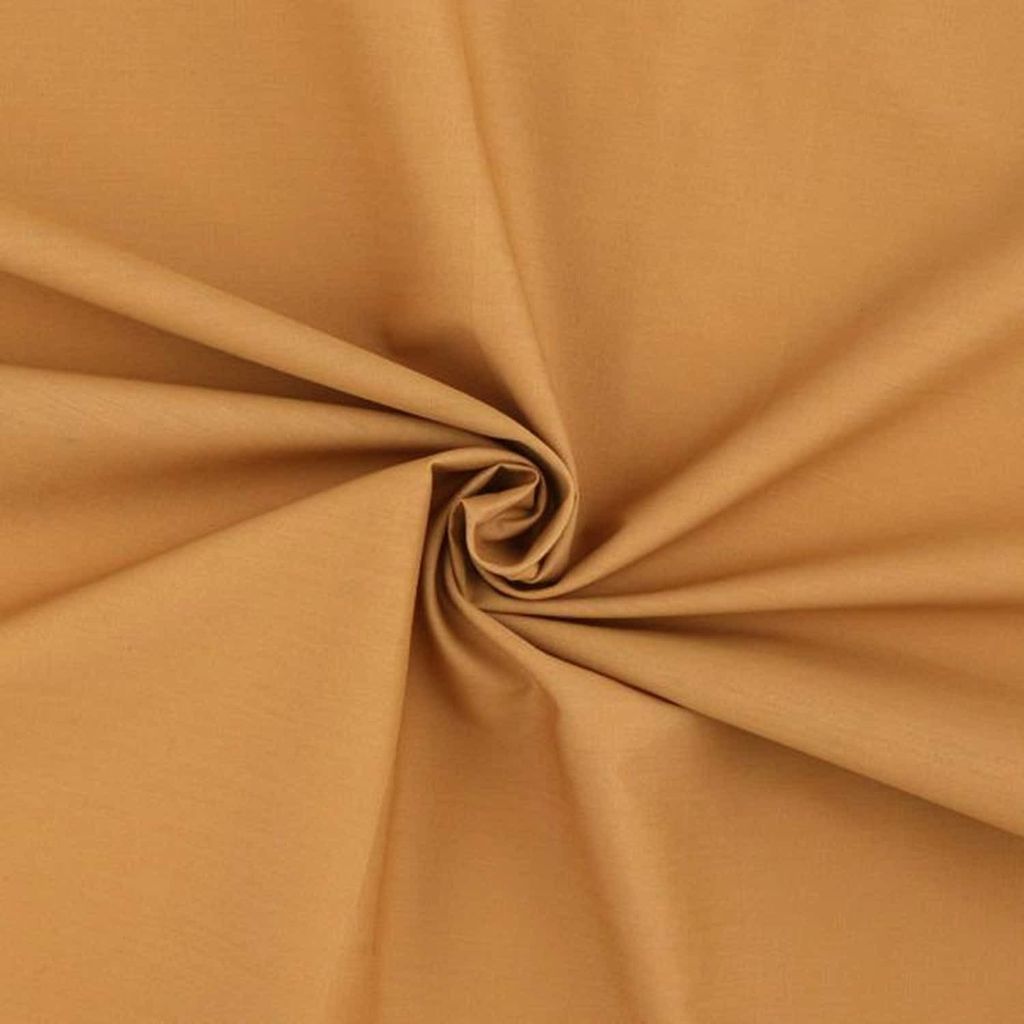 Coupon Stoff Popeline Baumwolle Tiny - 2,5 m - Kamel | by Craft Loom