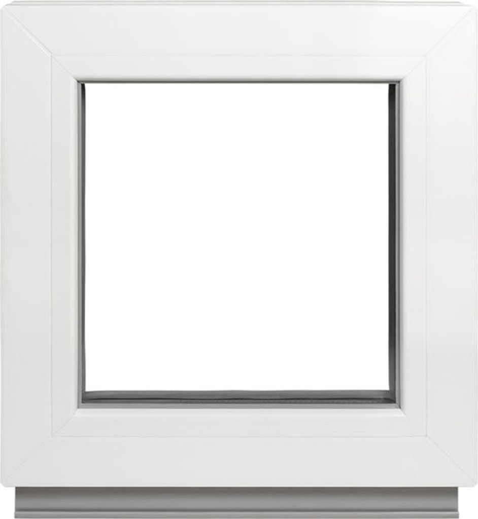 Framex Kellerfenster - Festverglasung (Fib) Weiß 55 x 55 cm 2 Fach 32 mm (4/24/4) Kleines Fenster / Garagenfenster / Kunststofffenster Breite x H...