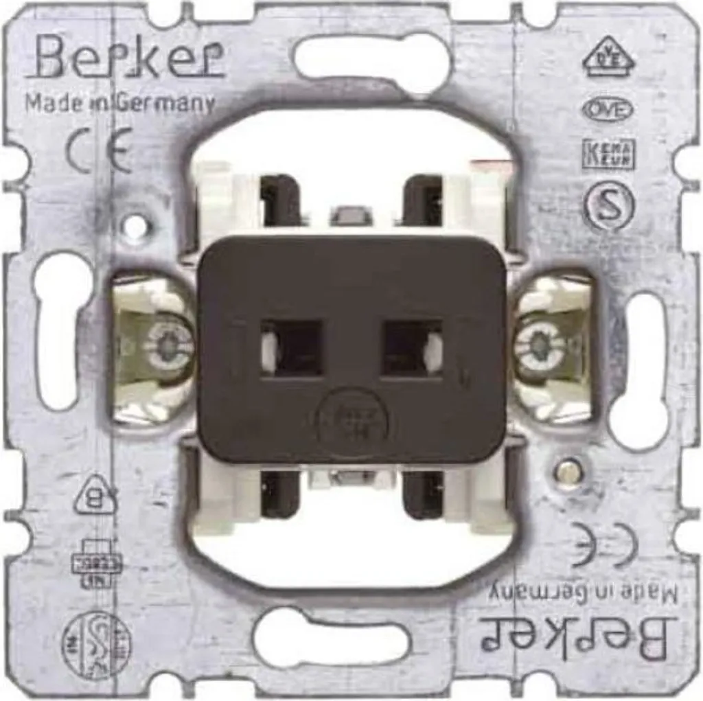 Plaque de Commande Berker 5056 UP pour Carte d'Hôtel - Design Épuré