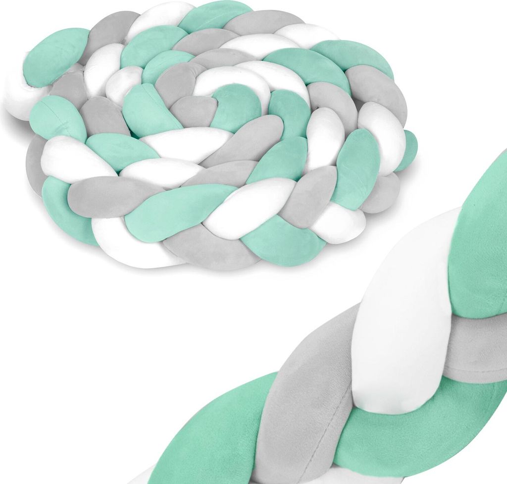 Ricokids 3m Babybettbezug - mintgrau Produktbild 