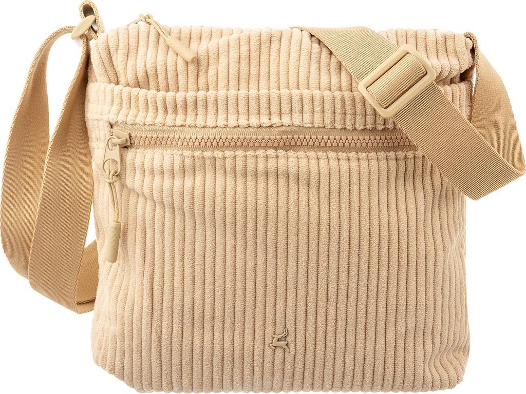 Prato SC16 zeitlose Umhängetasche aus Breitcord light beige
