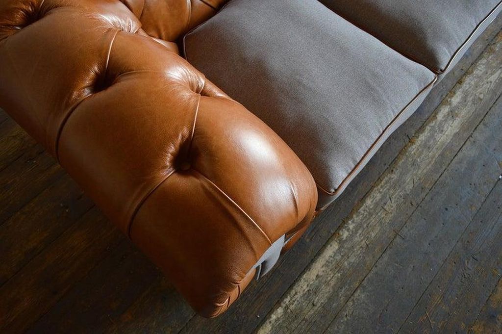 design Sofa 3 Sitzer Couch Chesterfield Polster Sitz Garnitur Leder Textil Neu!