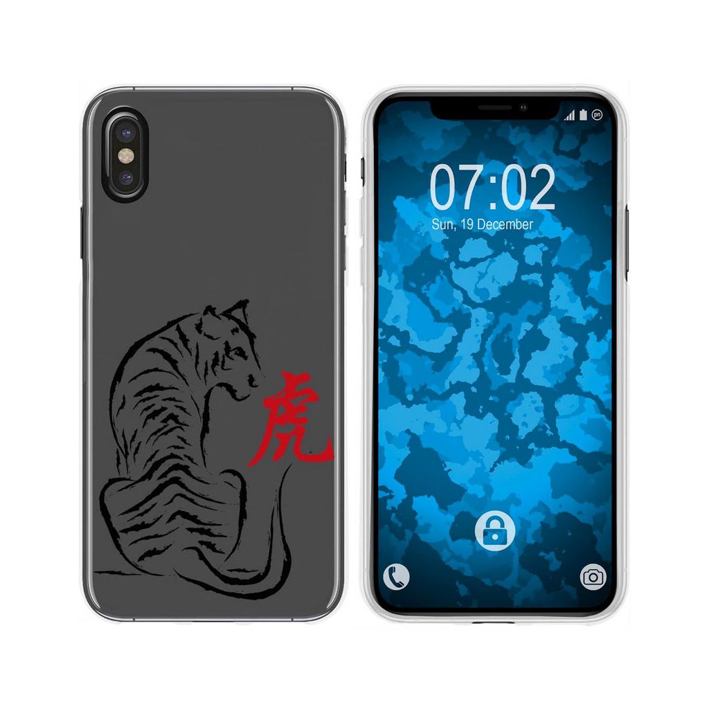 PhoneNatic Case kompatibel mit Apple iPhone Xs Max Silikon-Hülle Tierkreis Chinesisch M3