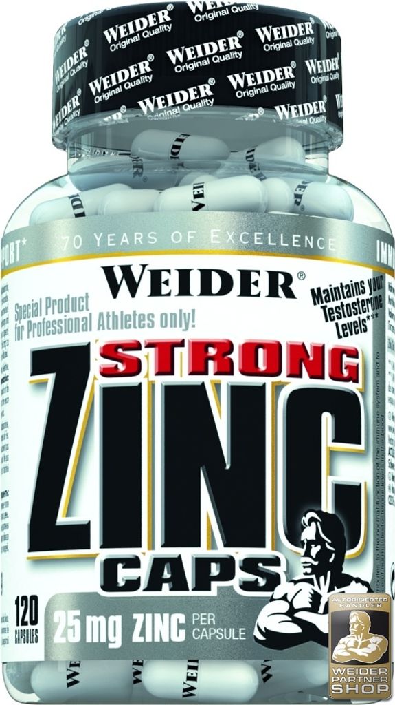 Weider Strong Zinc Caps 120 Zink Kapseln Dose