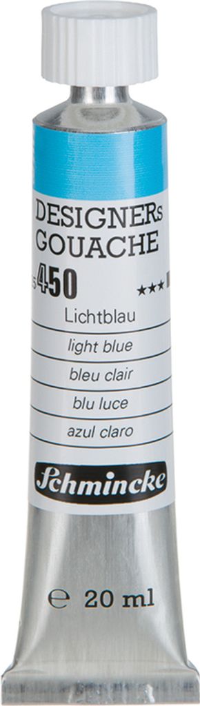 Schmincke DESIGNERs GOUACHE - 20ml Tube - Lichtblau 25 450 007