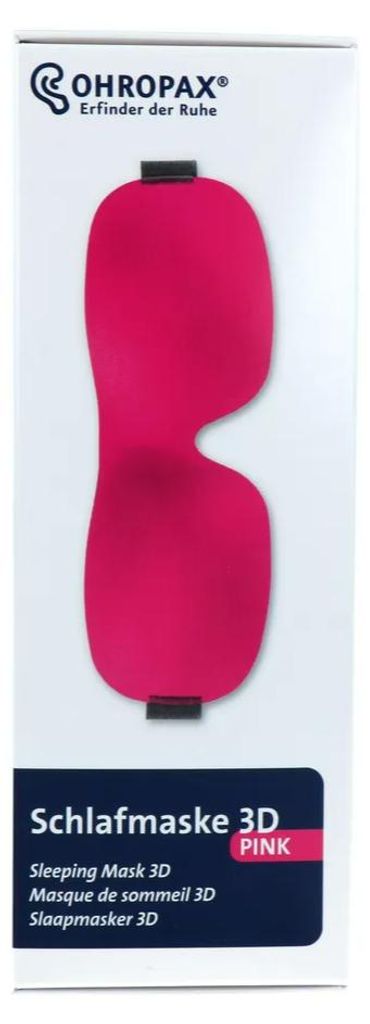 Ohropax Slaapmasker 3d Roze (1 stuk) Productafbeelding 