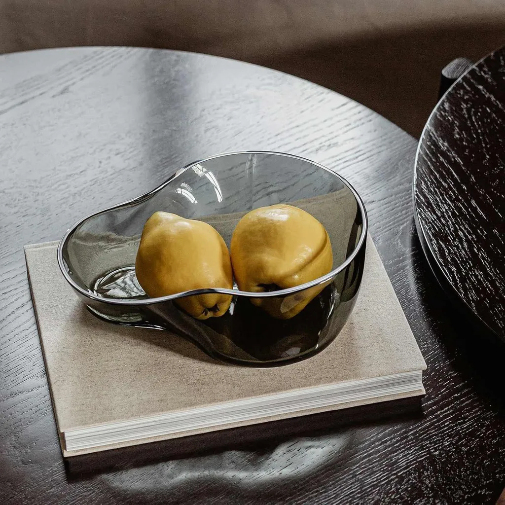 Saladier en verre vert soufflé bouche - Accessoire de table luxueux - 5