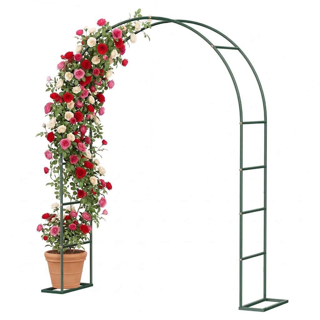Arche de support pour rosiers en métal, stable avec base Image du produit 