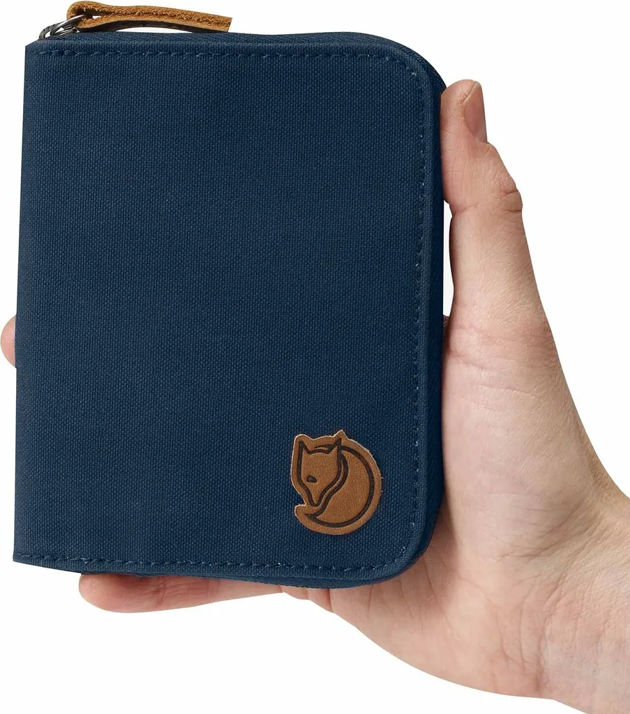 Portefeuille Zippé Fjällräven Zip Wallet Dark Olive en Tissu Durable