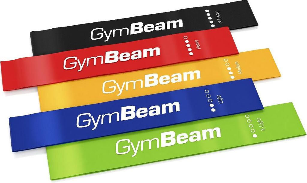 GymBeam - 5er Set Fitnessbänder Produktbild 