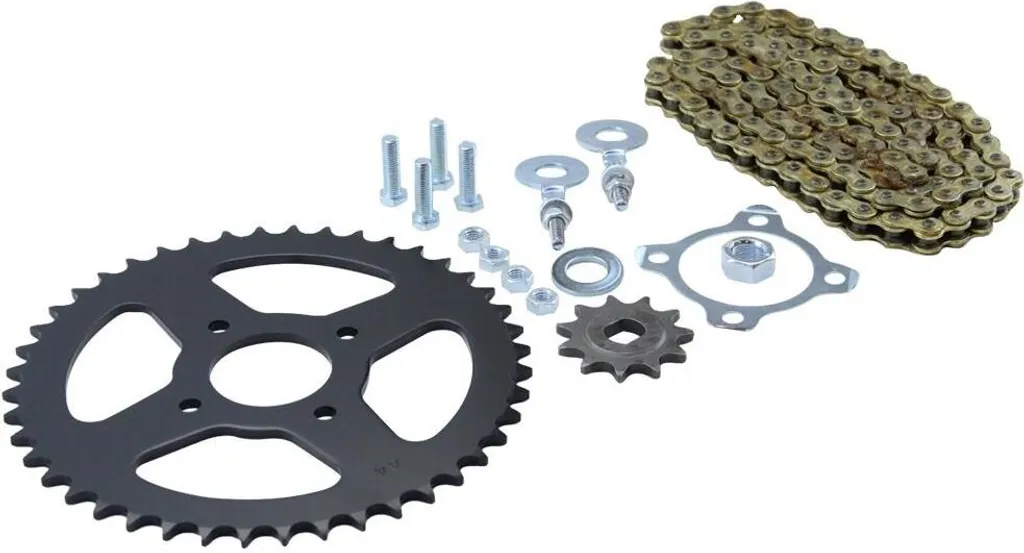 Kit transmission Hercules Prima: Pignon 11Z + Couronne 44 + Chaîne et Tendeur