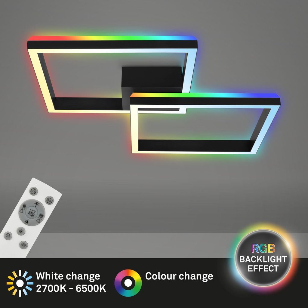 Briloner LED stropní světlo hliníkové 64x64cm 34W 3600lm Obrázek produktu 