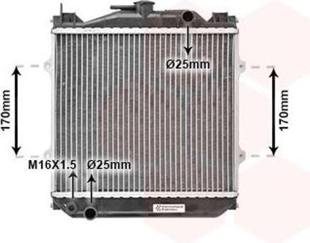VAN WEZEL 52002010 Kühler Wasserkühler Motorkühler für SUZUKI ALTO
