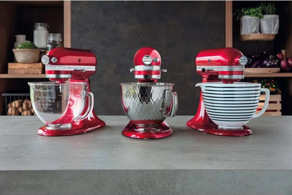 KitchenAid Ciotola In Vetro Da 5 Litri Per Planetaria, Con Misurino E Coperchio, Adatta A Tutti I Modelli 4,5L E 5L