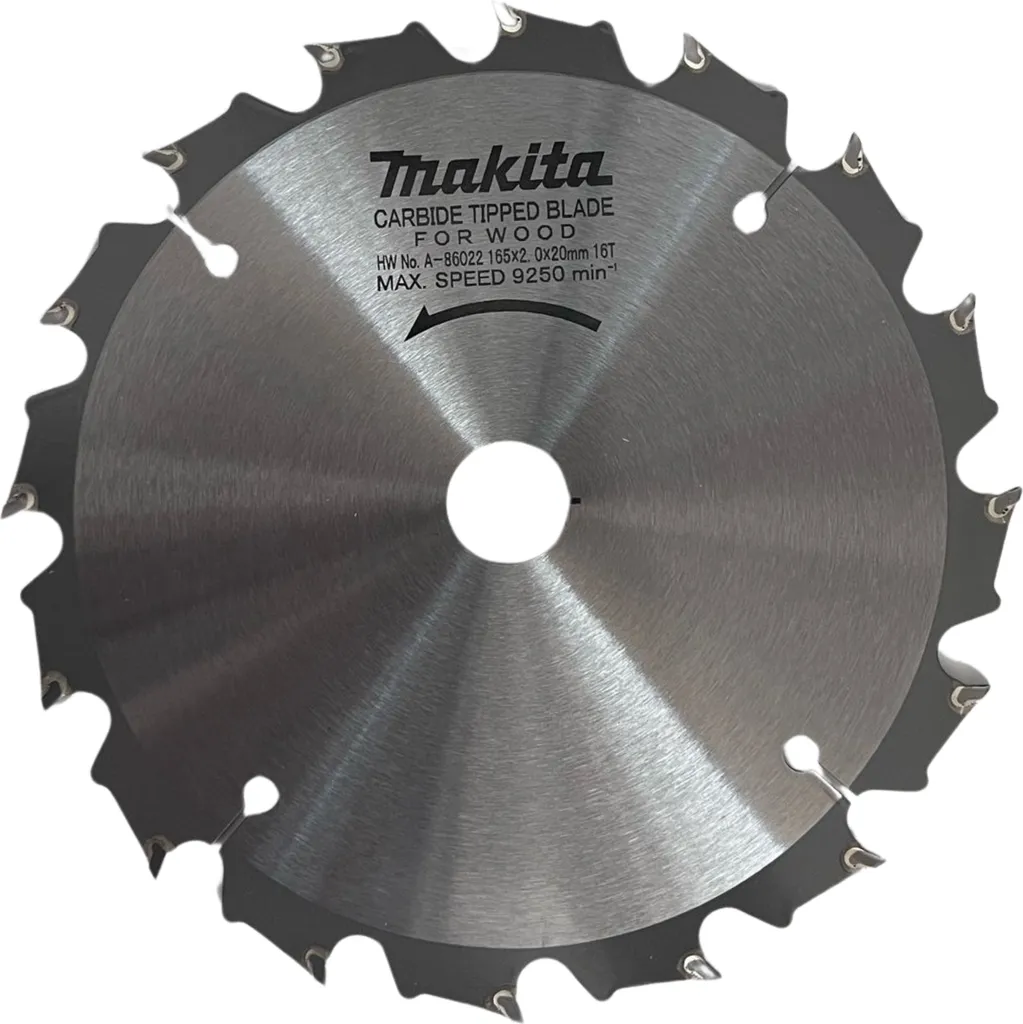 Lame de Scie Circulaire 165mm Makita A-86022 pour Débit Rapide du Bois