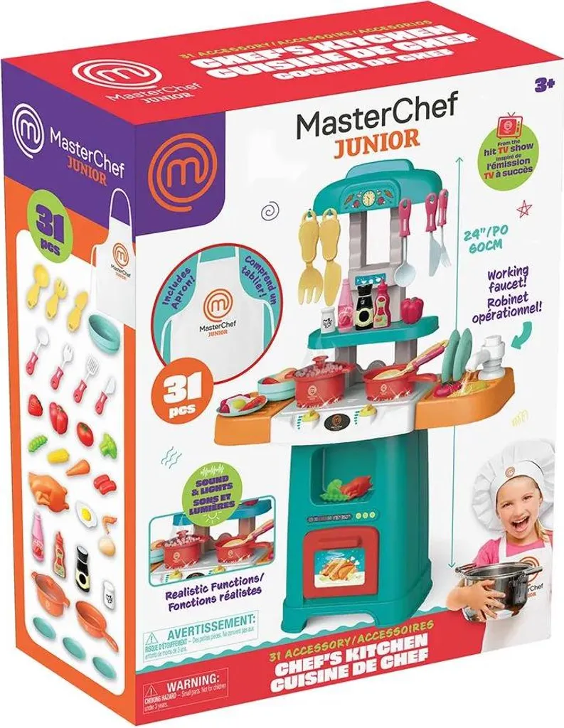Cuisine Enfant Électronique Masterchef Junior avec Ses 31 Accessoires Jeu