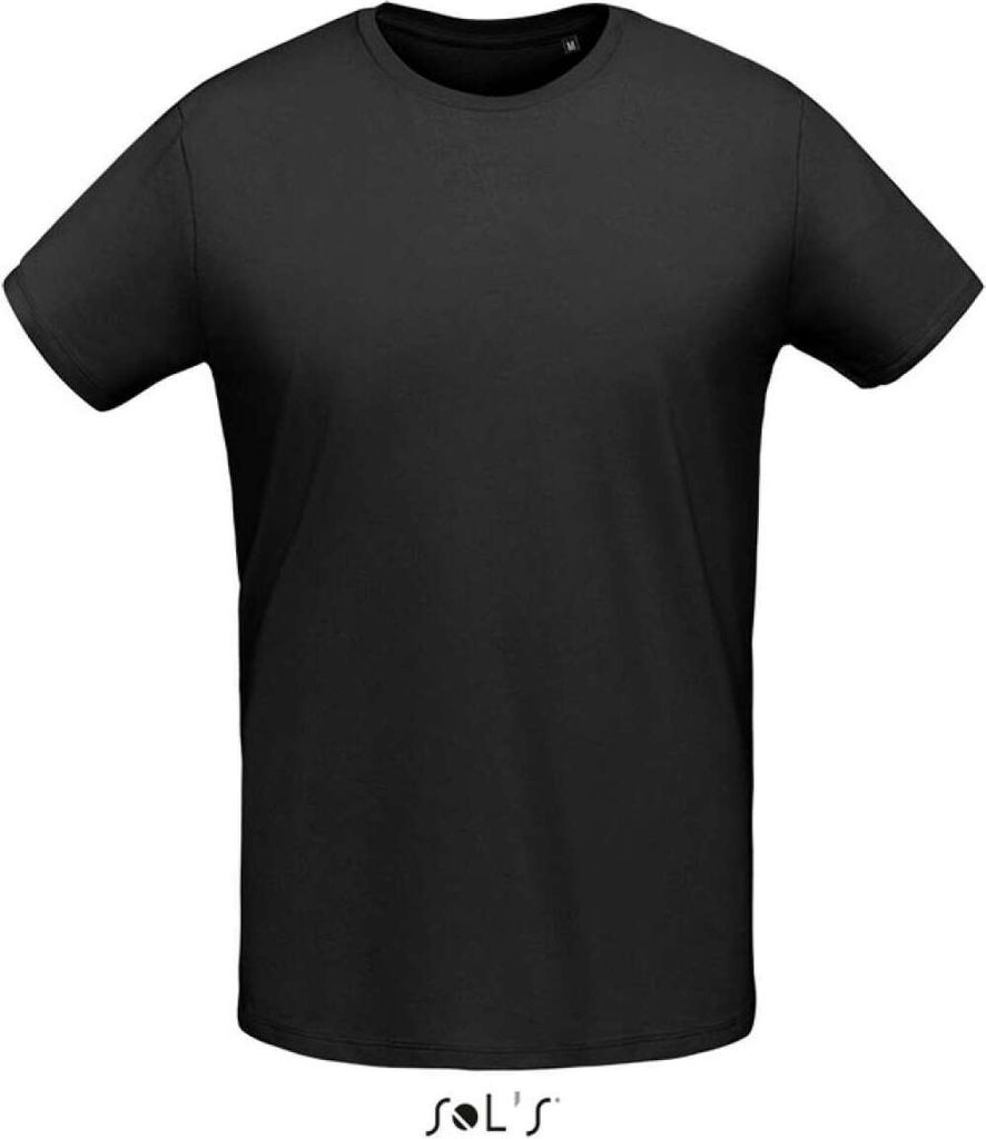 SOLs 02855 | Herren Martin Men T-Shirt - '155 Jersey 100% gekämmte Baumw - Farbe: Deep Black - Größe: L