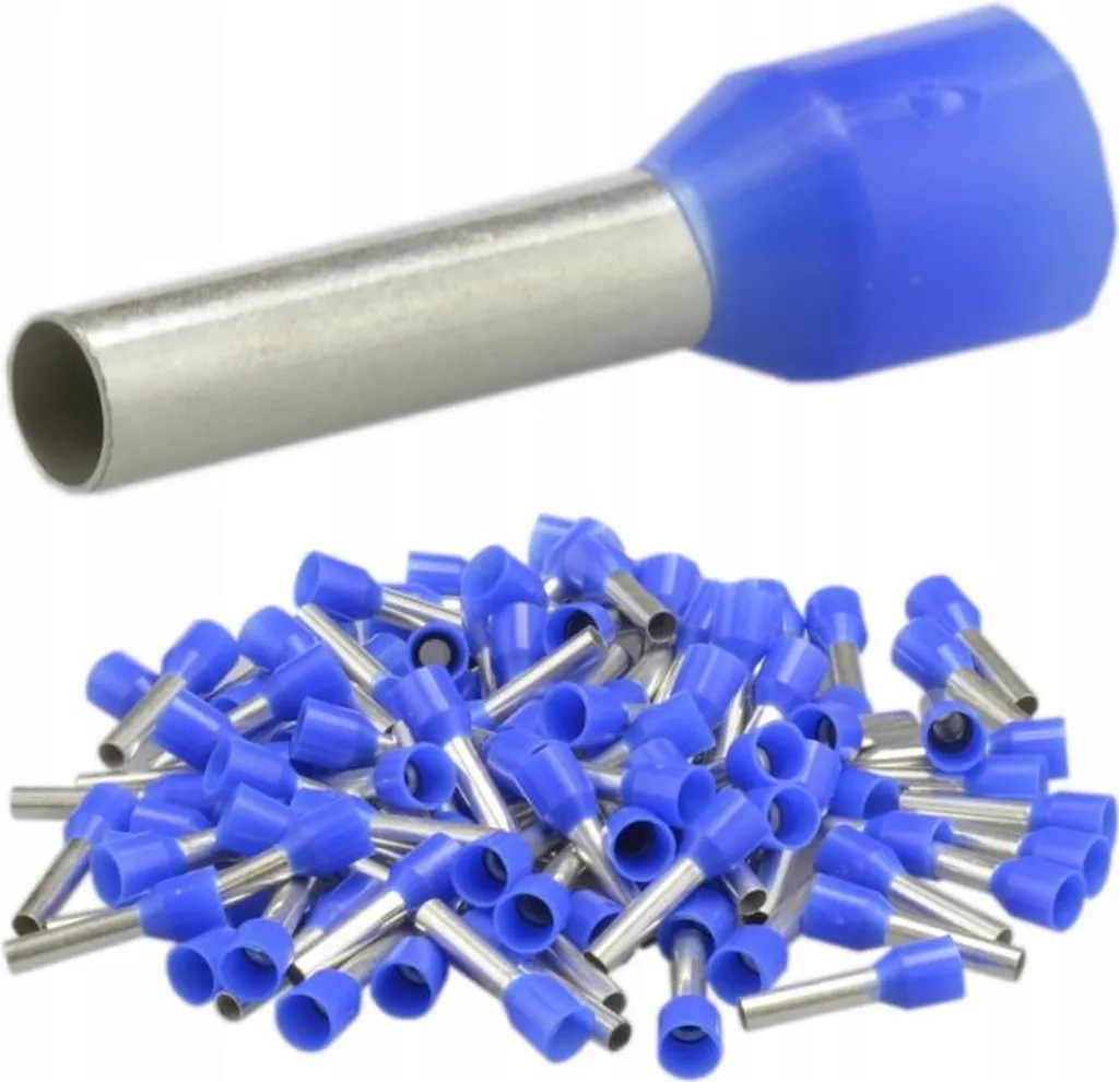 Ghiere Isolate 2,5/10mm Blu (100 pz) - Terminali per Cablaggi Professionali