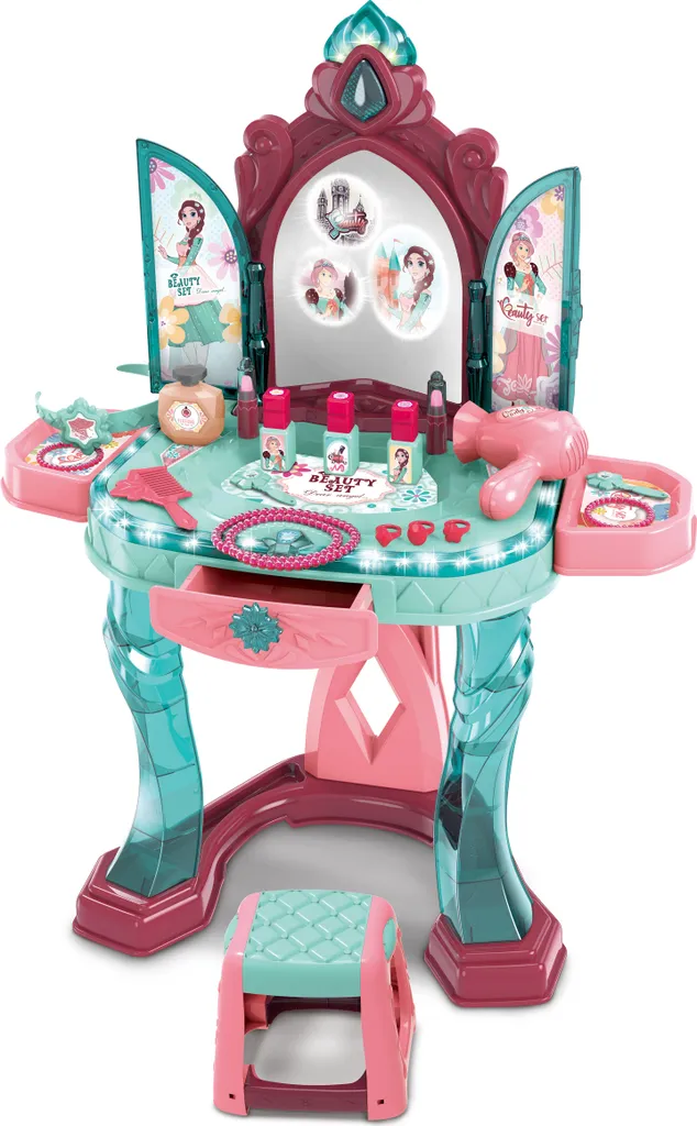 WIKY Table Cosmétique Effets Lumineux et Sonores 76cm pour Enfant