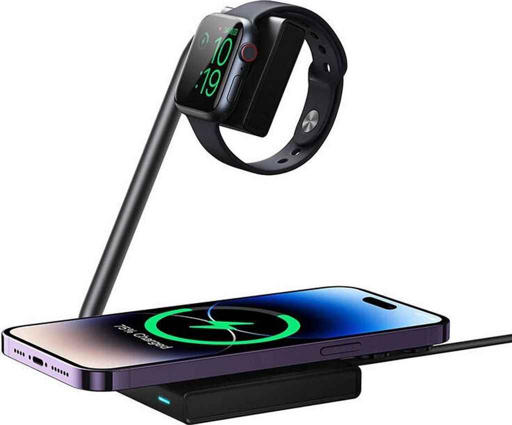 Joyroom 2-in-1 faltbares kabelloses Ladegert fr iPhone, Airpods und Apple Watch