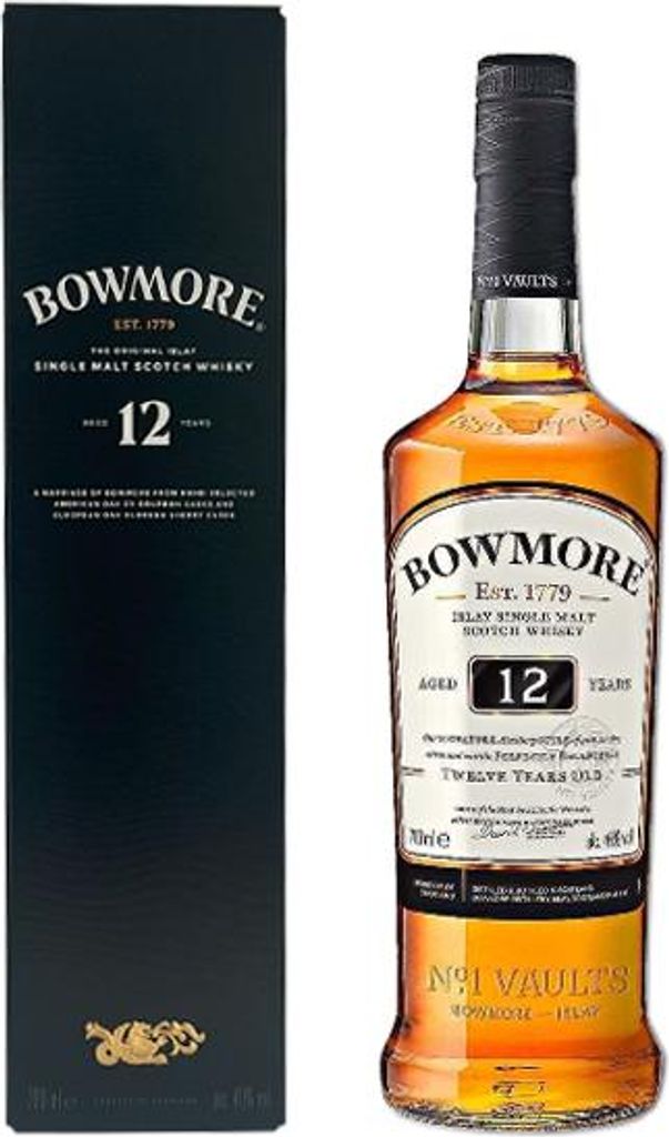 Bowmore Single Malt 12 Jahre alter Single Malt Whisky, 40% Produktbild 