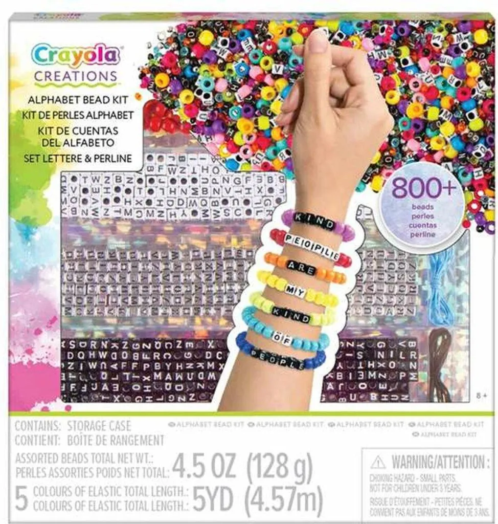 Kit Bracelets Crayola - Perles Multicolores et Accessoires de Création