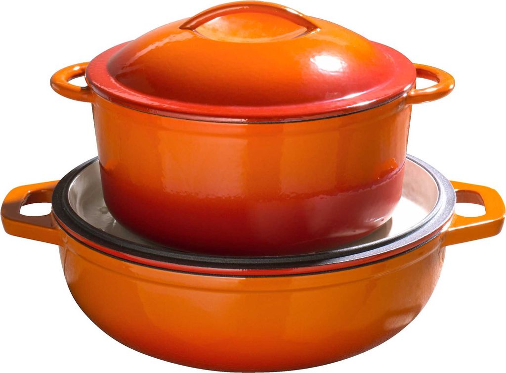 Gusseisen Schmortopf Orange Shadow 30cm Produktbild 6