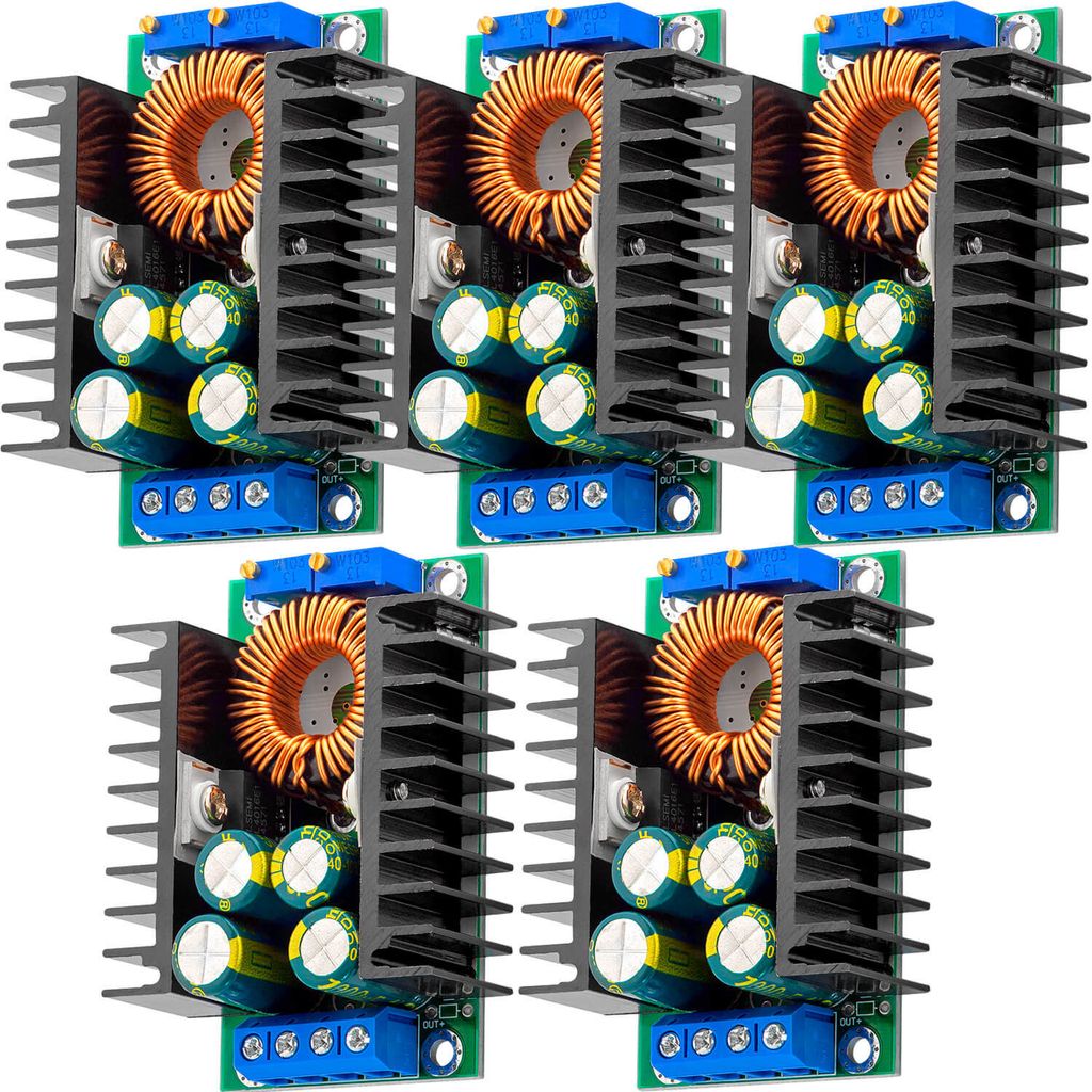 AZ-Delivery Stromversorgung XL4016 Step-Down Buck Converter DC-DC kompatibel mit Arduino, 5x Set