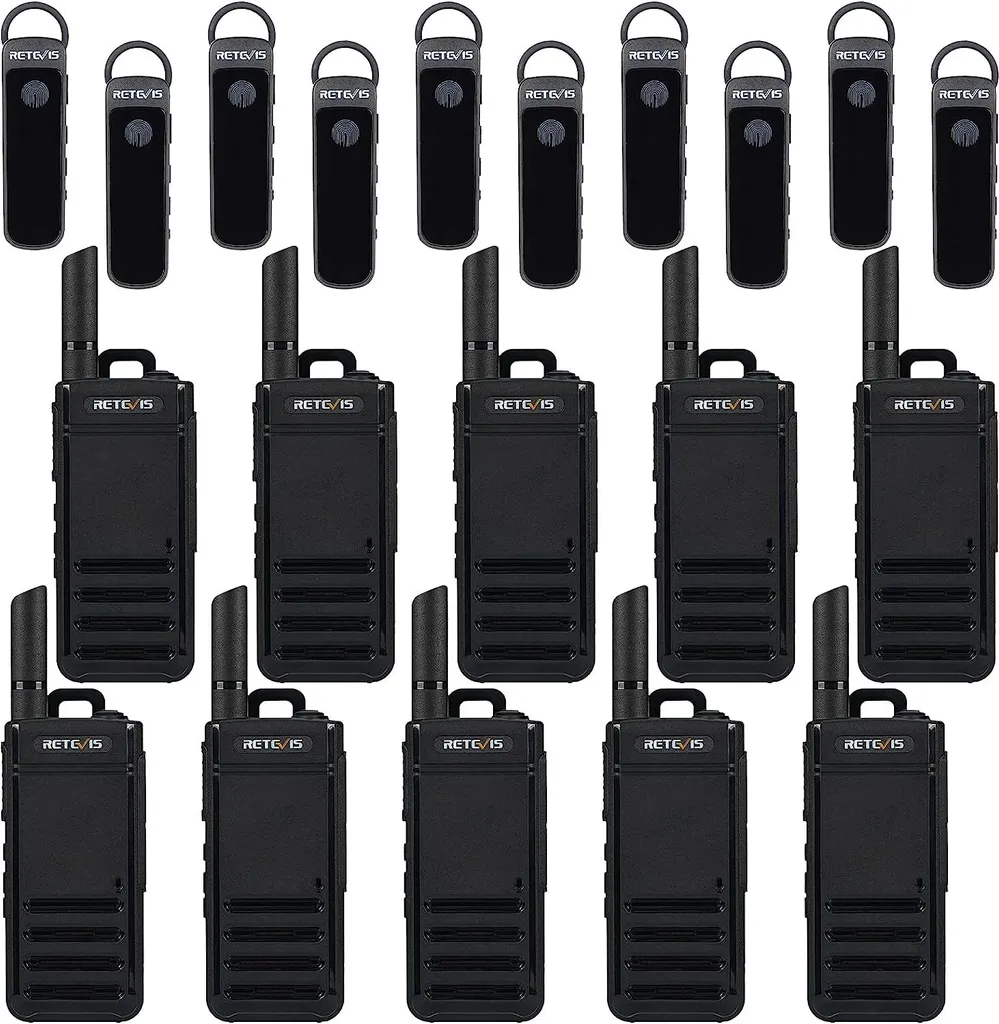 Talkie-walkie pour hôpital et école Retevis RB639P Bluetooth ultra-fin