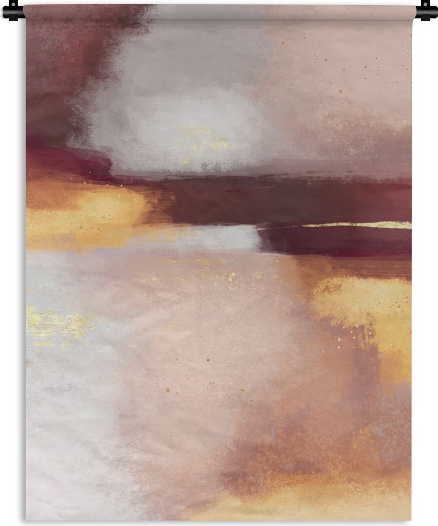 MuchoWow Wandteppich Wandbehang Malen - Abstrakt - Pastell 60x80 cm Tapisserie Dekoration Wandtuch - Decke - Wandtücher - Wohne