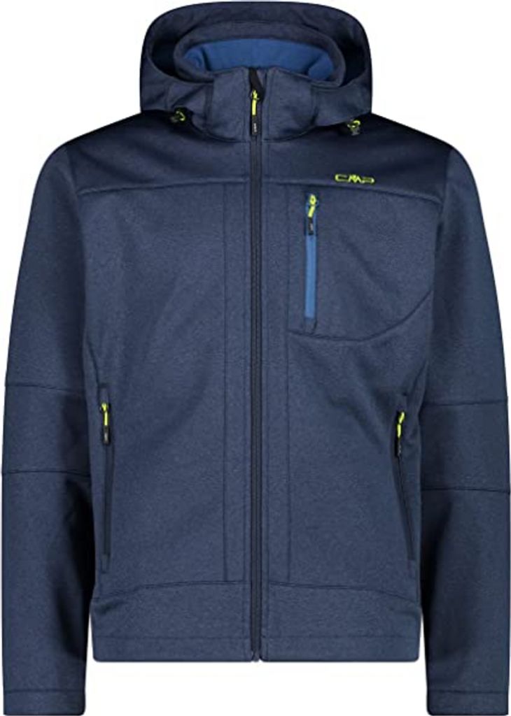 Cmp Man Jacket Zip Hood B.blue Mel.-Dusty Blue 48
