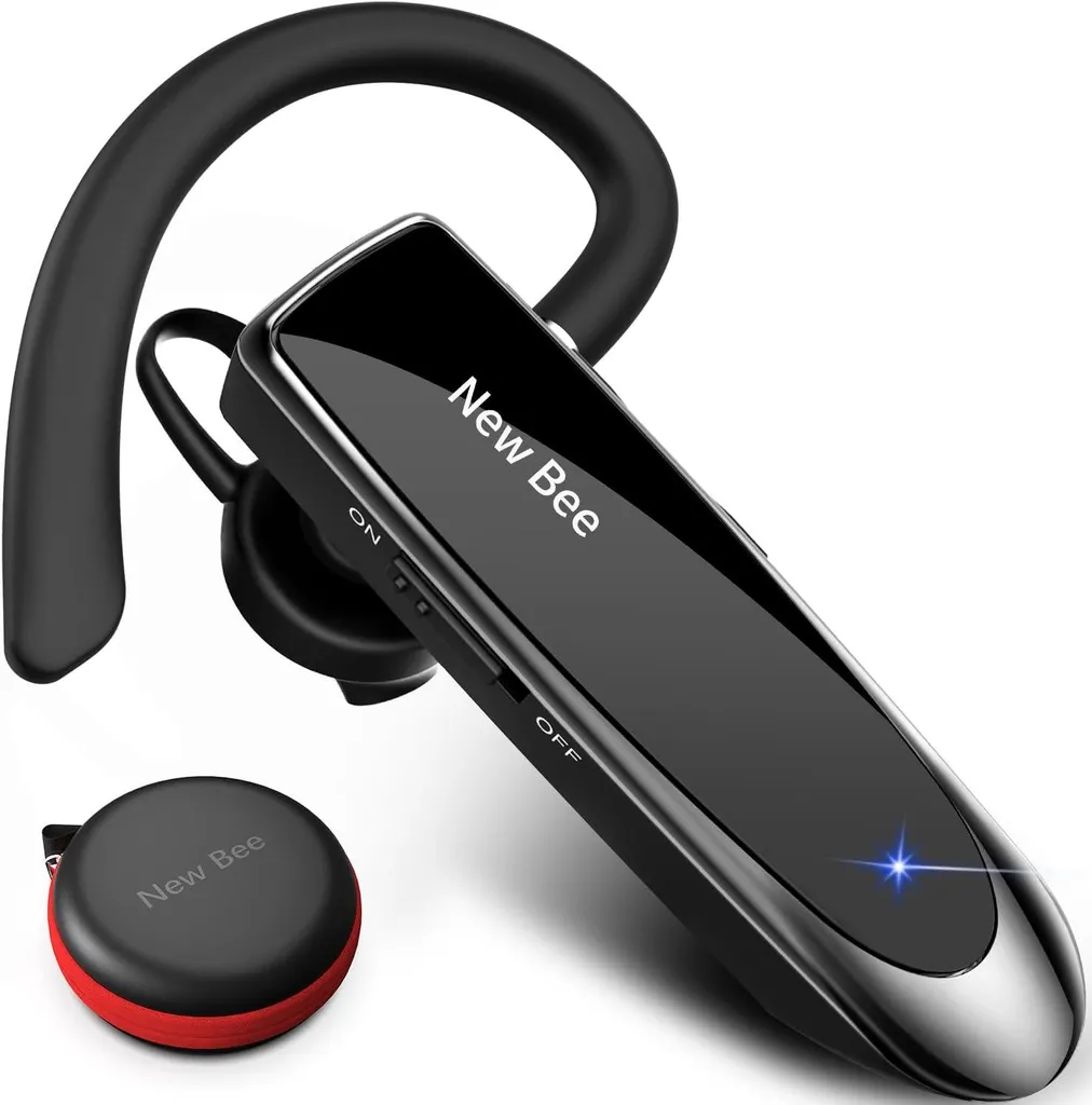 Bluetooth Headset mit 60 Tagen Standby, klarer Sprachqualität, CVC-Geräuschunterdrückung & ergonomischem In-Ear-Design