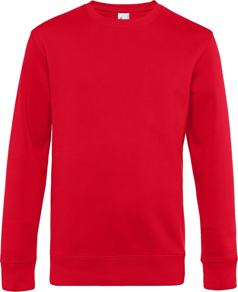B&C - "King" Sweatshirt Rundhalsausschnitt für Herren BC4689 (S) (Rot)