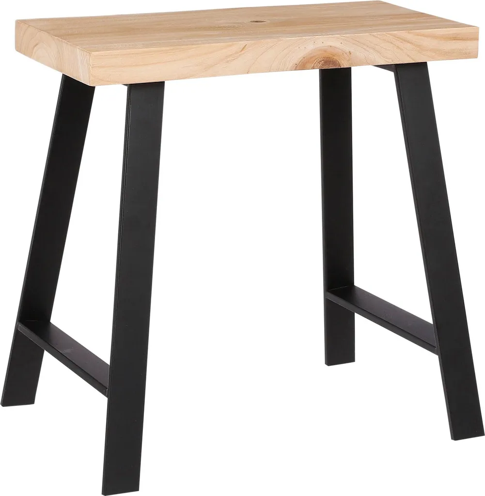 Tabouret décoratif pour plantes et assise en bois de sapin - Plano L46