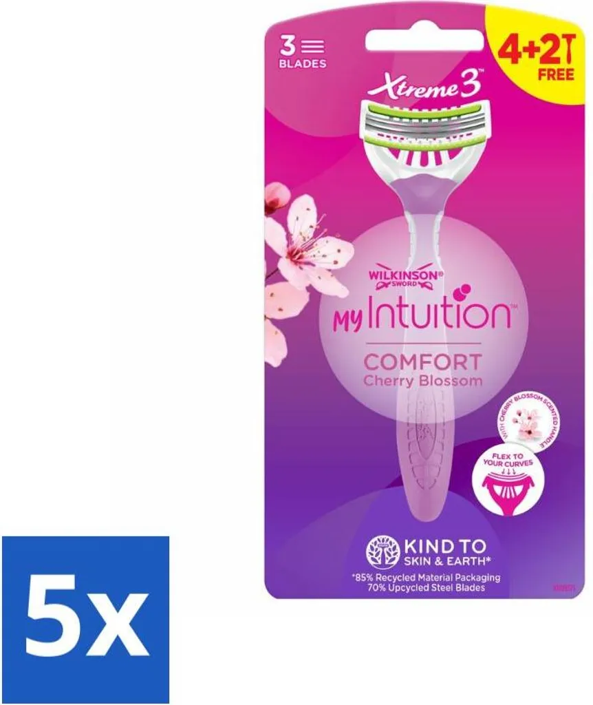 Wilkinson Xtreme 3 My Intuition | Rasoio Delicato Olio di Cocco 5pz