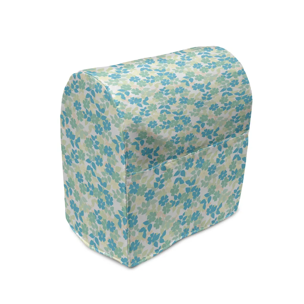 Housse pour Mixeur ABAKUHAUS Fleur Nostalgique été 36x39x24cm Vert Amande