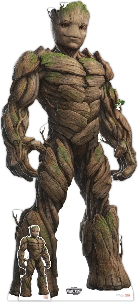 Groot Sagoma in Cartone per Feste - Decorazione Marvel Cinema 3D