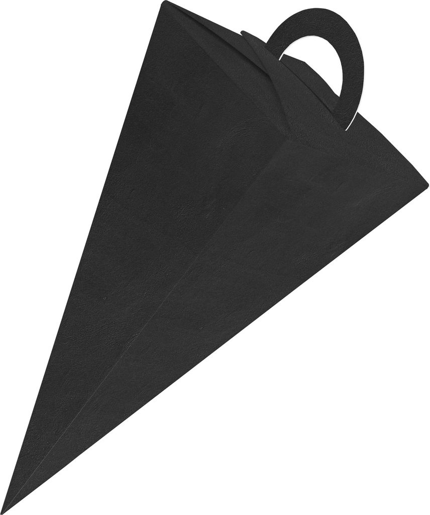 25x itenga Geschenktüte Schultüte mit Griff 21 cm, Muster Schiefer Tafel