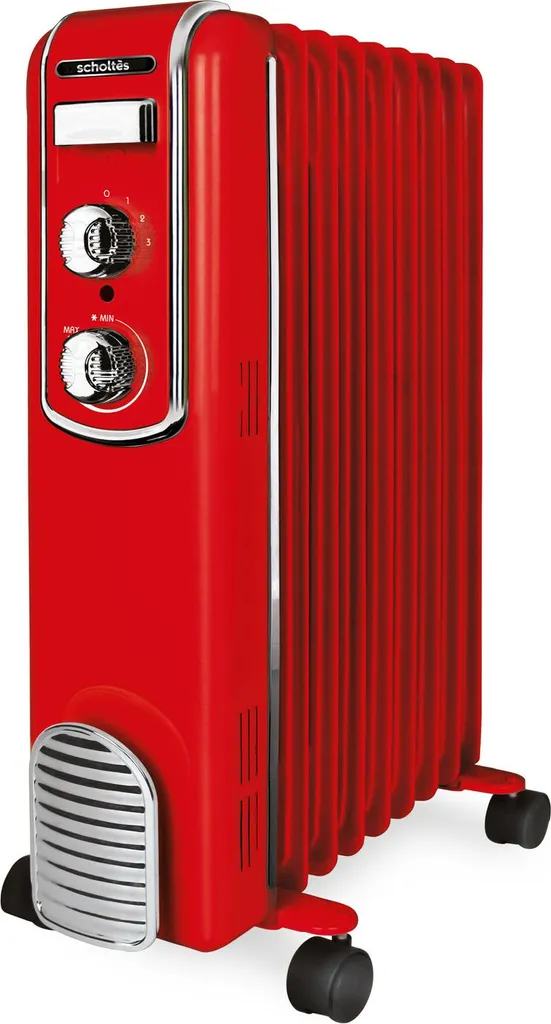 Chauffage d'appoint à inertie fluide 2000W rouge Scholtes SCHV709R