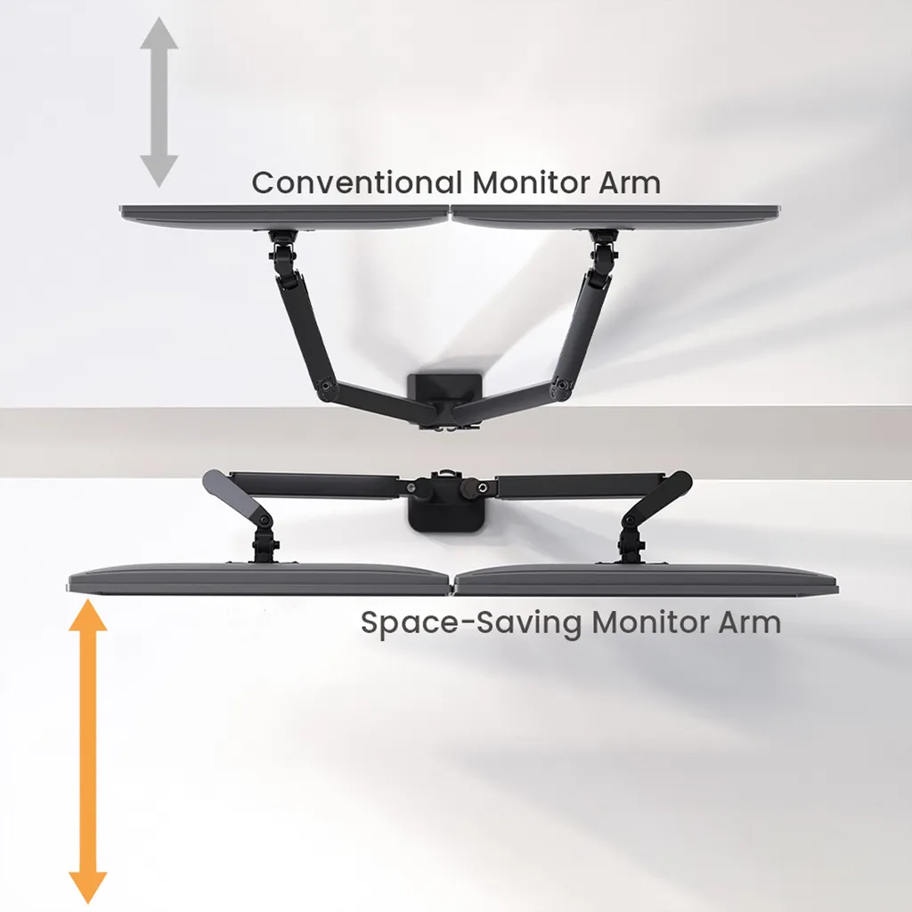 Support d'Écran pour Bureau de 32'' Value Noir avec Fixation Stable - 14