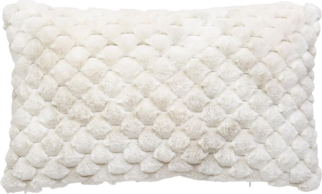 Adriel pelzkissen beige 38x58cm - Atmosphera créateur d'intérieur