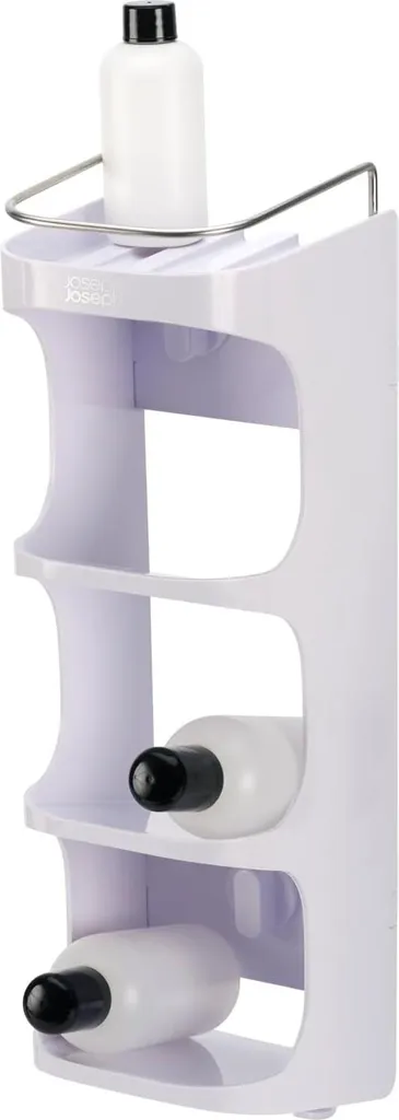 Joseph Joseph Capsule Étagère de douche compacte 4 niveaux blanc pur