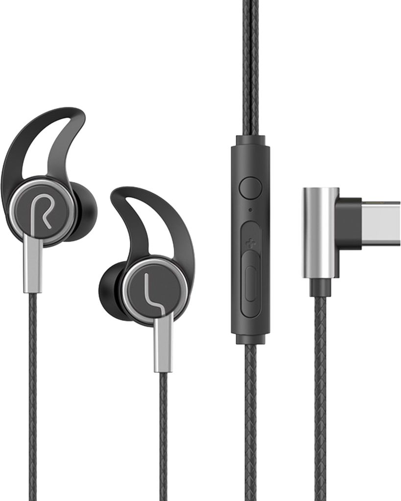 Kabelgebundenes Kopfhörer-Stereo-Sound-Sport-Headset mit Mikrofon 3,5 mm/Typ-C-Stecker In-Ear-Kopfhörer für Spielemusikanrufe