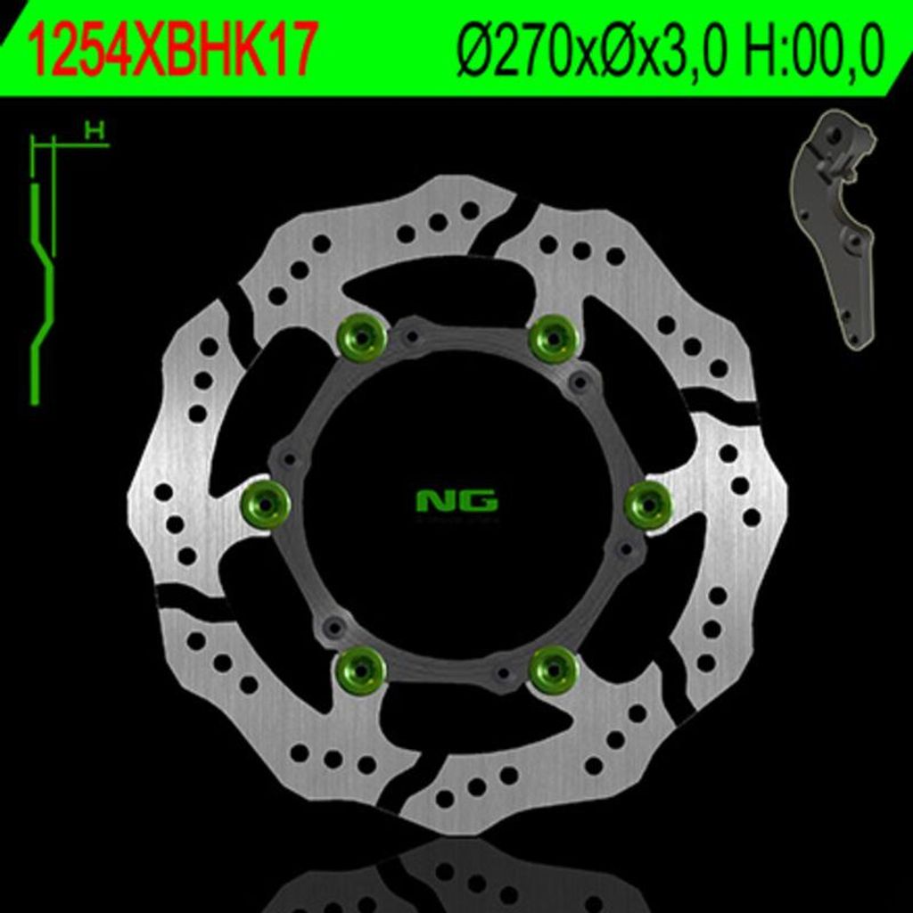 NG BRAKES Bremsscheibe Wave schwimmend