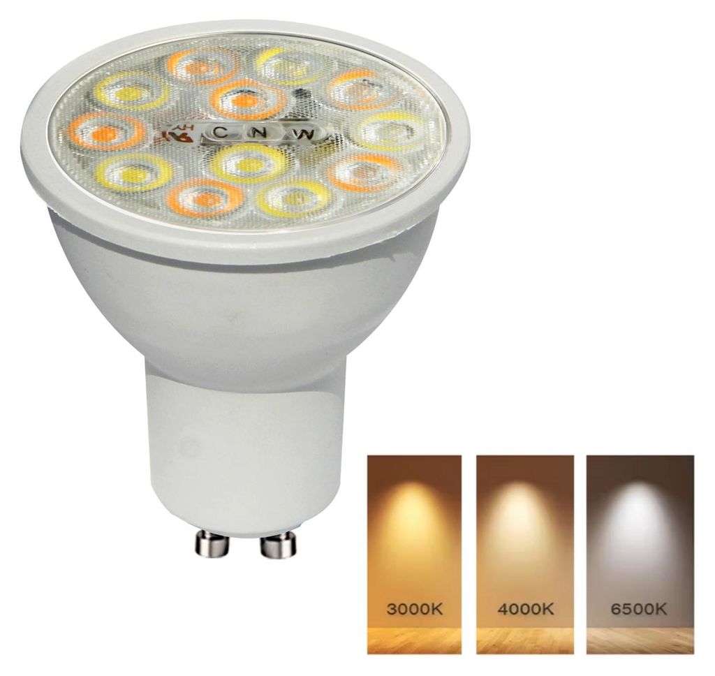 Bioledex GU10 LED Lampe CCT 3000K/4000K/6500K 6W 550Lm wie 50W
