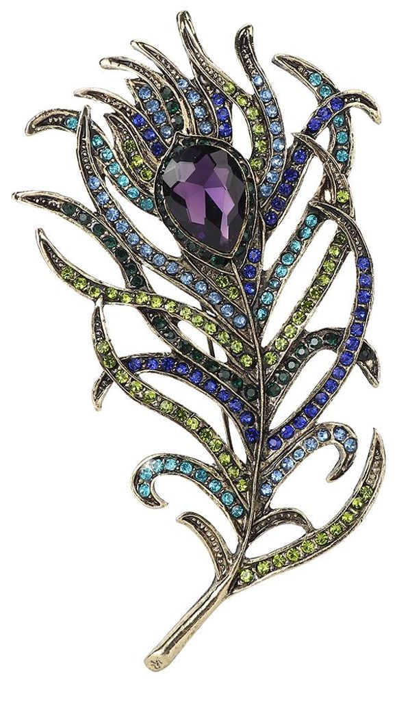 Frauen Legierung Elegante Strass Pin Brosche Schmuck Zubehör Kleidung Schal Dekoration