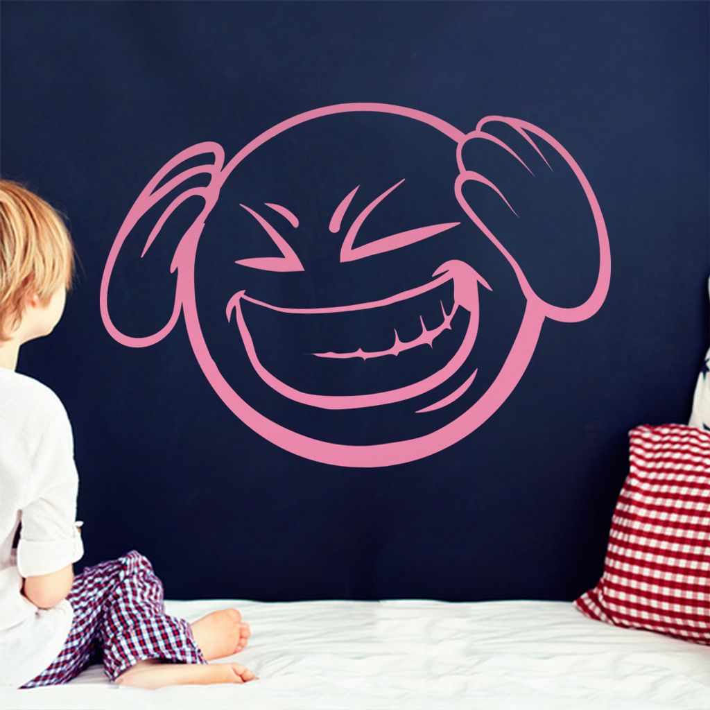 KIWISTAR Emoji 3D Hände - Schmerzen Stress Uni Arbeit Freundin Wandtattoo in 6 Größen - Wandaufkleber Wall Sticker - Dekoration, Küche, Wohnzim...