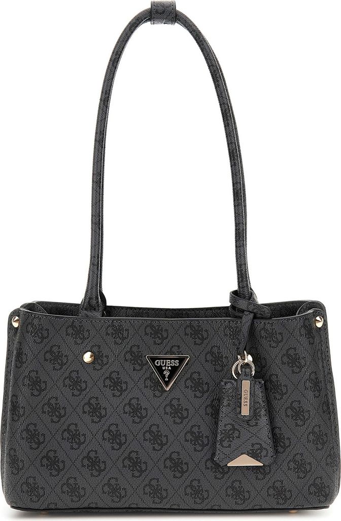 GUESS Damen Handtasche Meridian Coal Logo : grau-11 Produktbild 