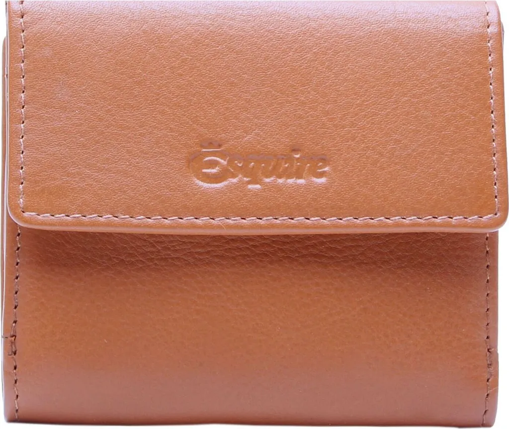 Esquire Pelle Portafoglio Peru Lady Wallet Cognac - Vera Pelle RFID