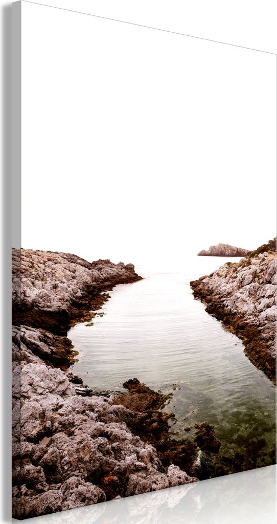 Italienischer Leinwand Leinwandbild - Rocky Harbor (1 Part) Vertical 40x60 cm Landschaften c-C-0436-b-a